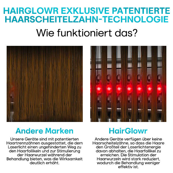 HairGlowr NewLaser KomfortFlex-Kamm