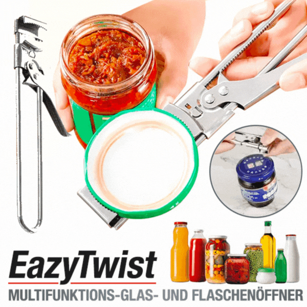 EazyTwist Multifunktions-Glas- und Flaschenöffner