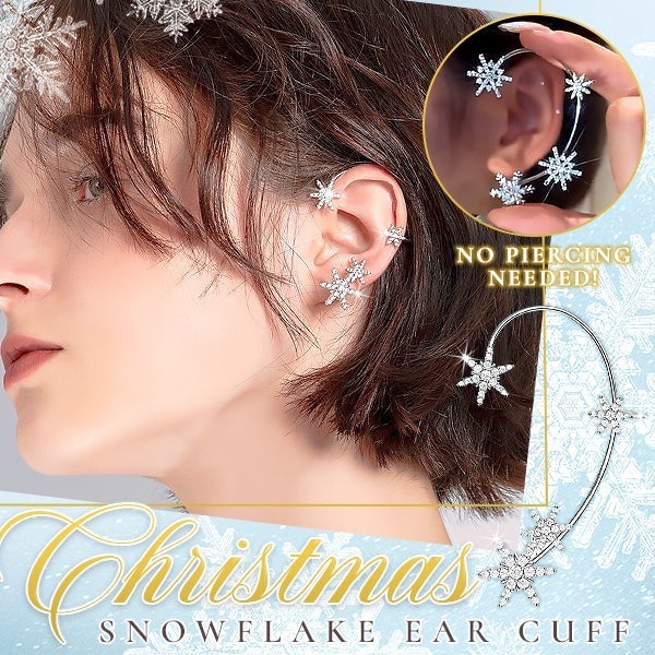 Christmas Snowflake Ear Cuff