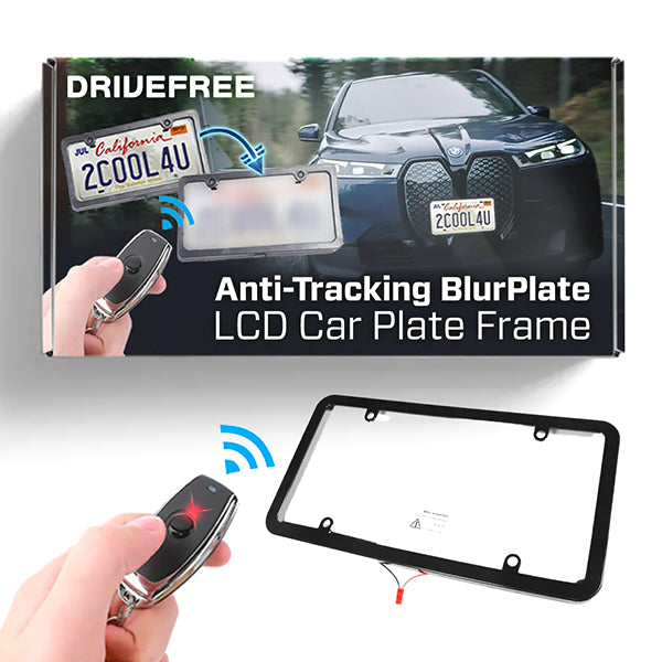 DriveFree Anti-Tracking BlurPlate LCD Autokennzeichen Rahmen