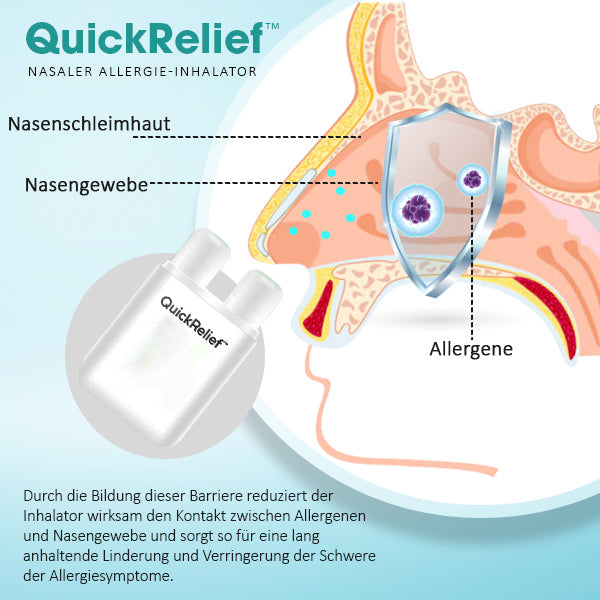 QuickRelief™ Nasaler Allergie-Inhalator